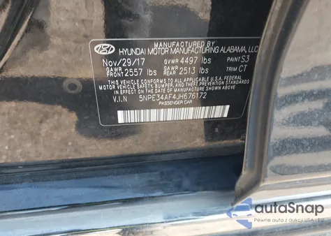 2018 Hyundai Sonata Sport из США, поврежденный, VIN 5NPE34AF4JH676172